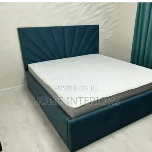 6 by 6 Bed in Dark Blue