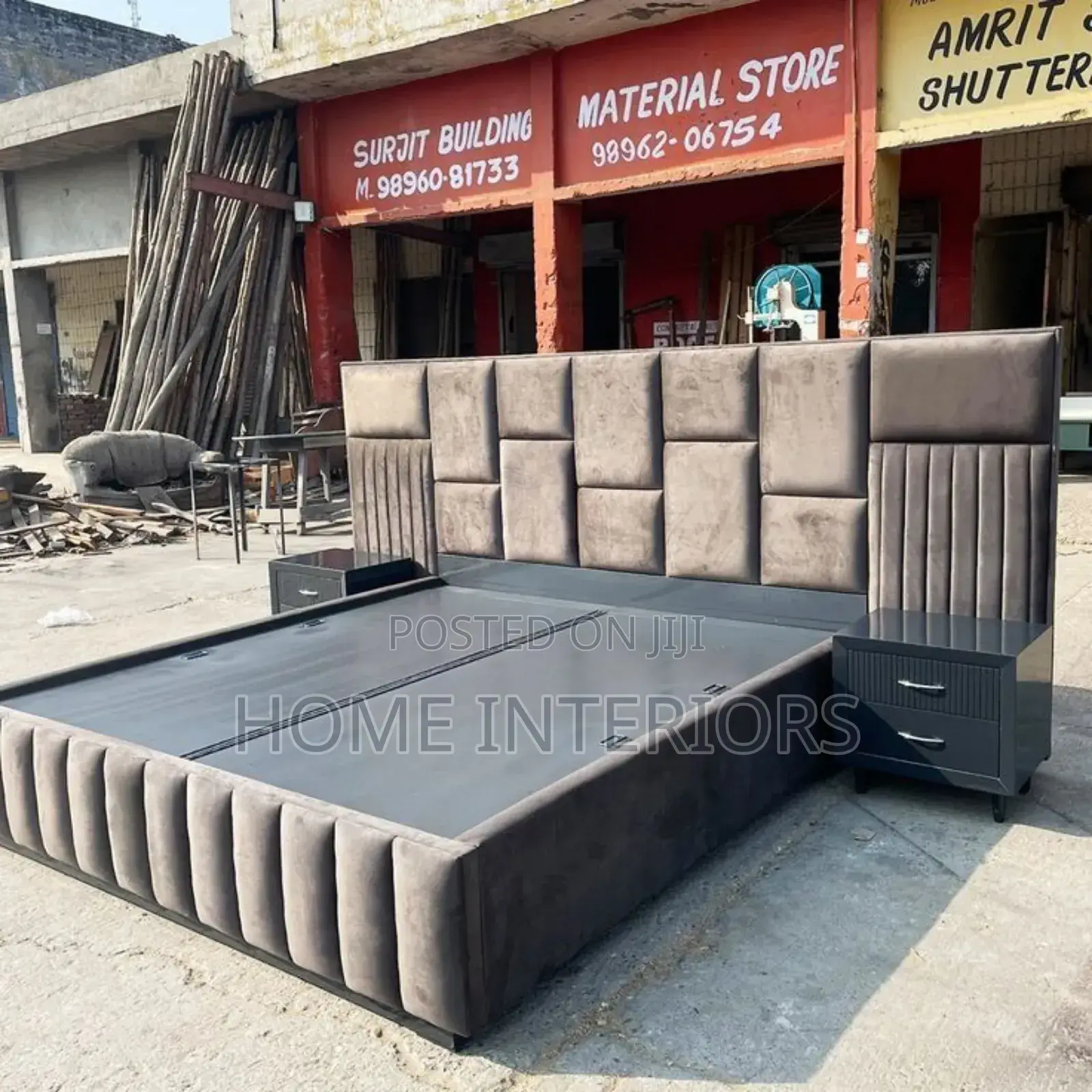 6 by 6 Bed in Coffee Brown