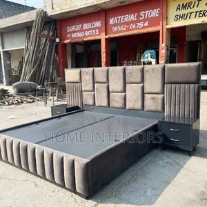 6 by 6 Bed in Coffee Brown