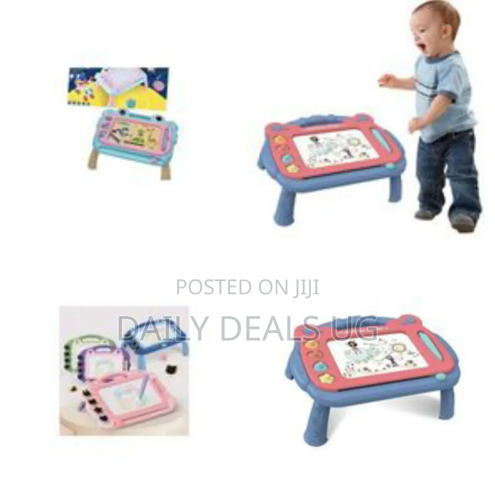 Toddler's Desktop Magnetic Learning Drawing Board - Multicolor