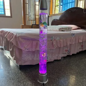 Global Gizmos 90cm Led Water Bubble Lamp With Fish.