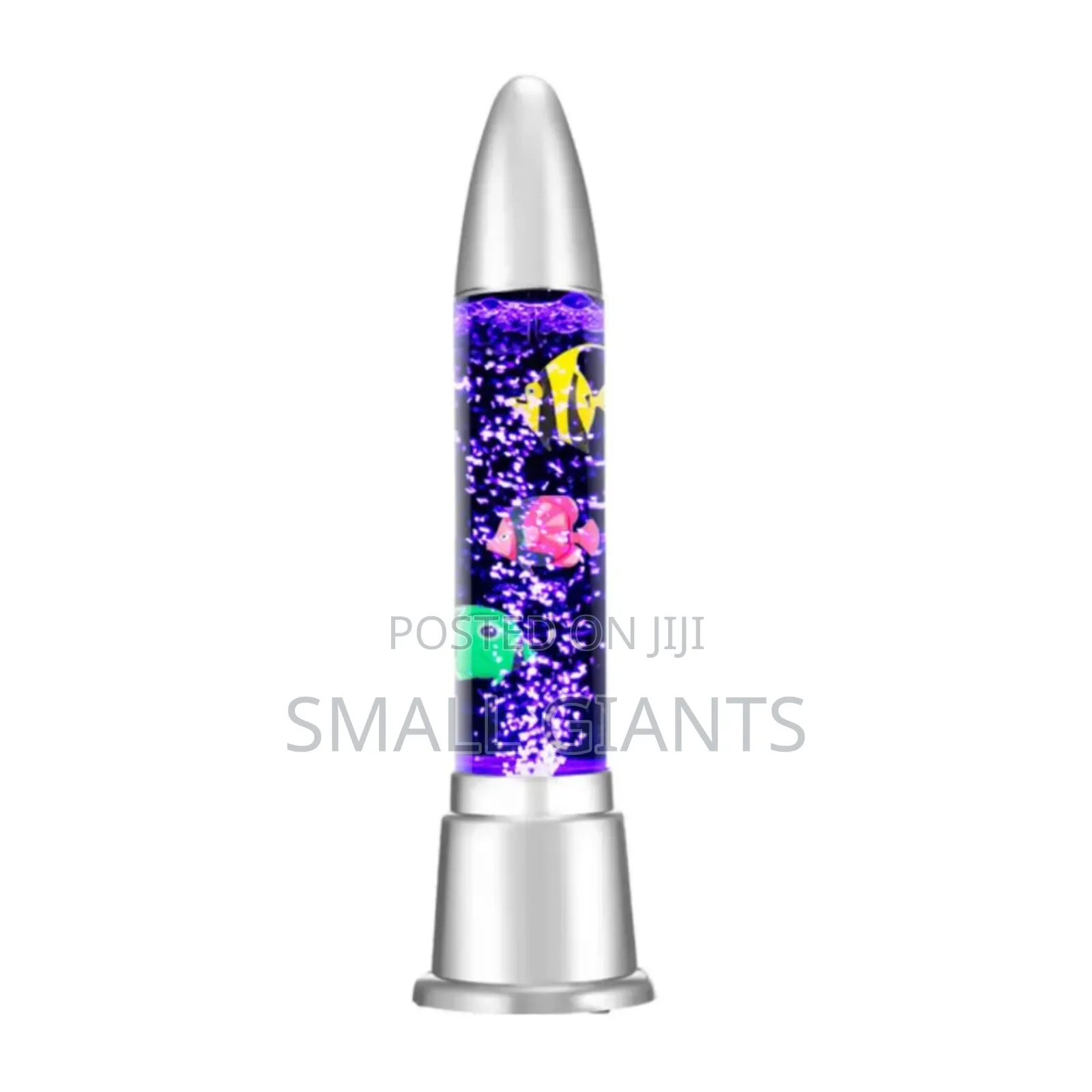 Rocket-Shaped Led Bubble Fish Lamp