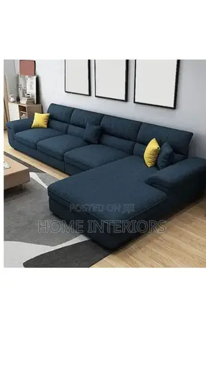 Six Seater Sofa Navy Blue Set