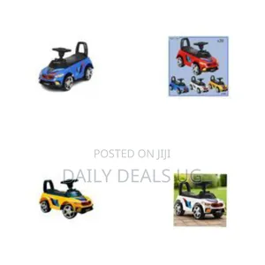 Deluxe Toddler Push Car With Sporty Coupe Styling - Multicolor
