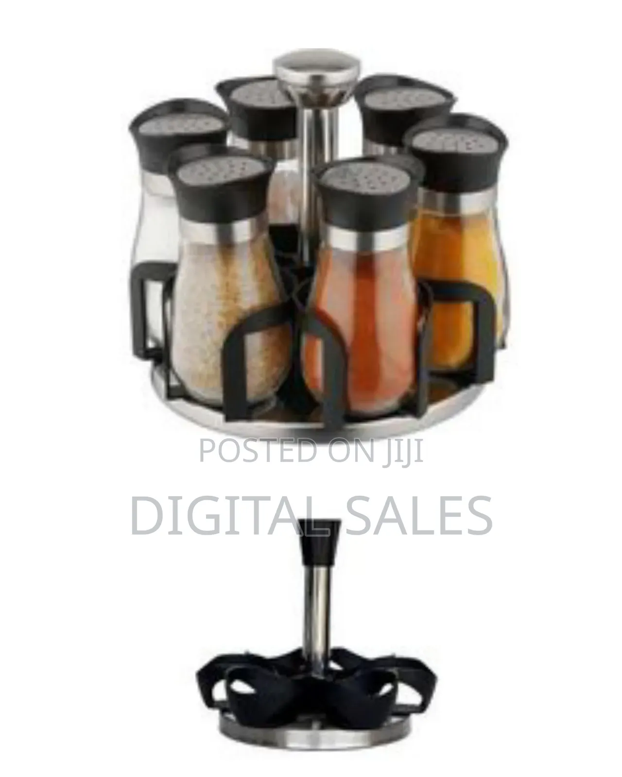 7-in-1 Spice Storage Set With Rotating Rack