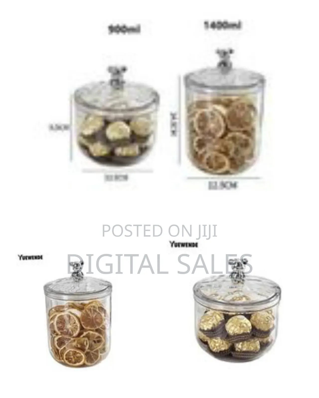 Airtight Food Storage Canisters With Decorative Lids