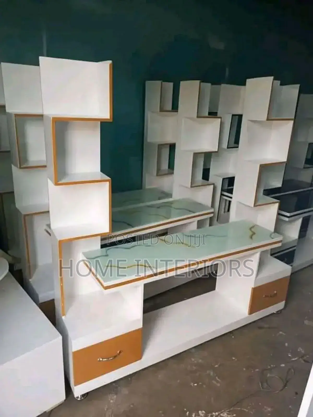 White Polished Tvstand