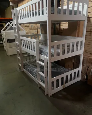 White Colored Triple Decker