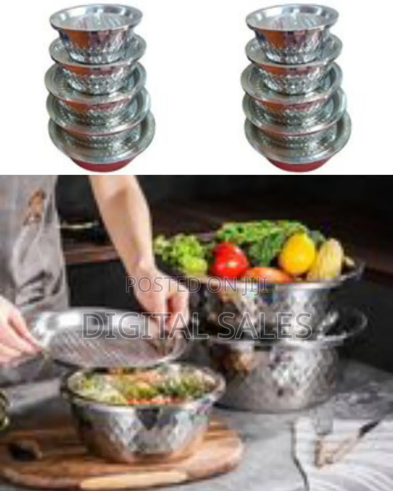 10 Pieces Stainless Steel Serving Dishes