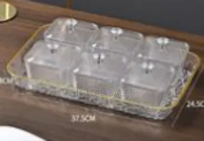 Luxurious 6-Compartment Decorative Serving Set