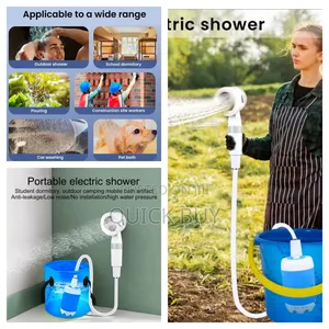 Portable, Mobile Electric Shower System.