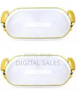 3 Piece Set of Acrylic Serving Trays - Transparent