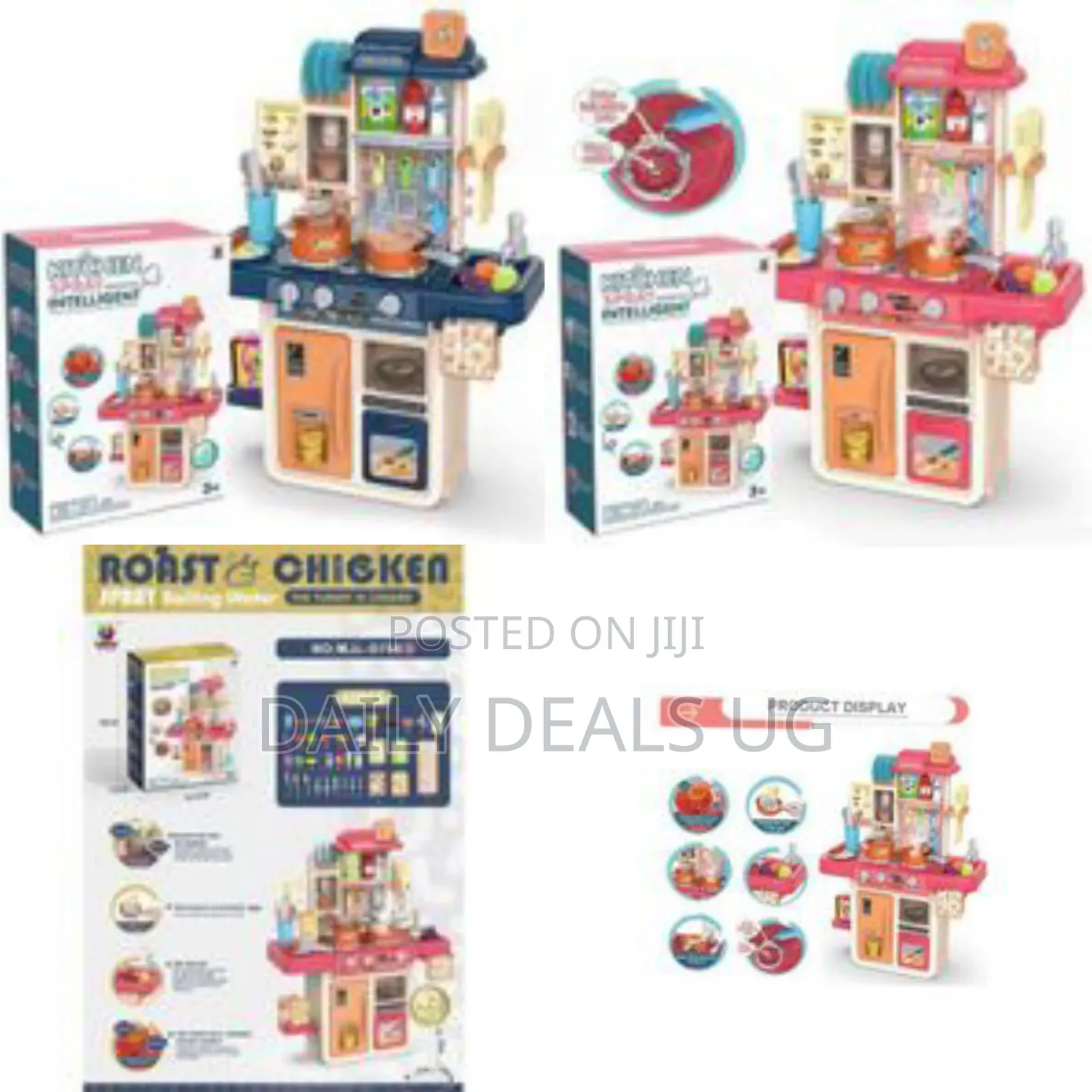 Interactive Deluxe Children's Play Kitchen With Water and Light Effect