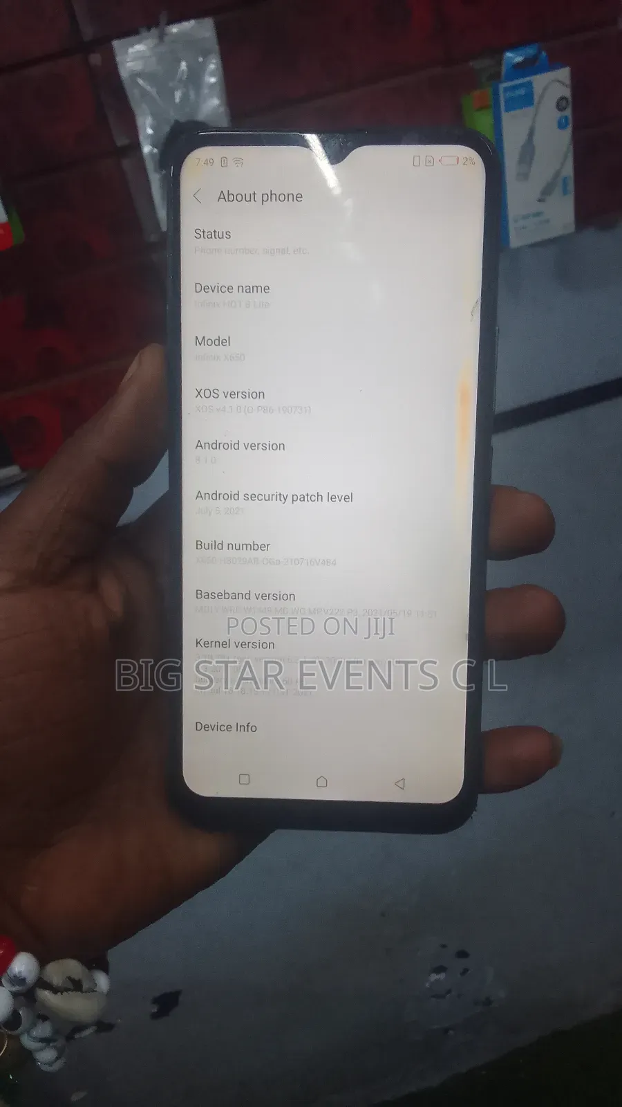 Infinix Hot 8 Lite 32 GB Black