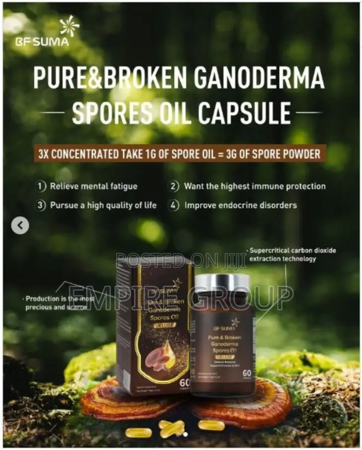 Pure and Broken Ganoderma Spores Oil Softgels – Immune System Support