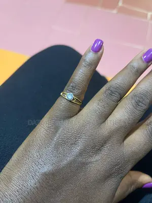 Hanny Stainless Steel Engagement/Promise Ring (Size 16) - Gold