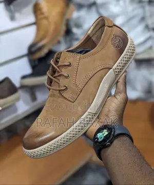 Original Brown Timberland Smart Casual Leather Shoes