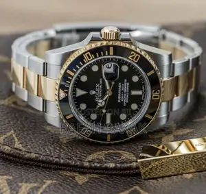 Original Men’S Silver/Gold Rolex Submariner Date Wrist Watch