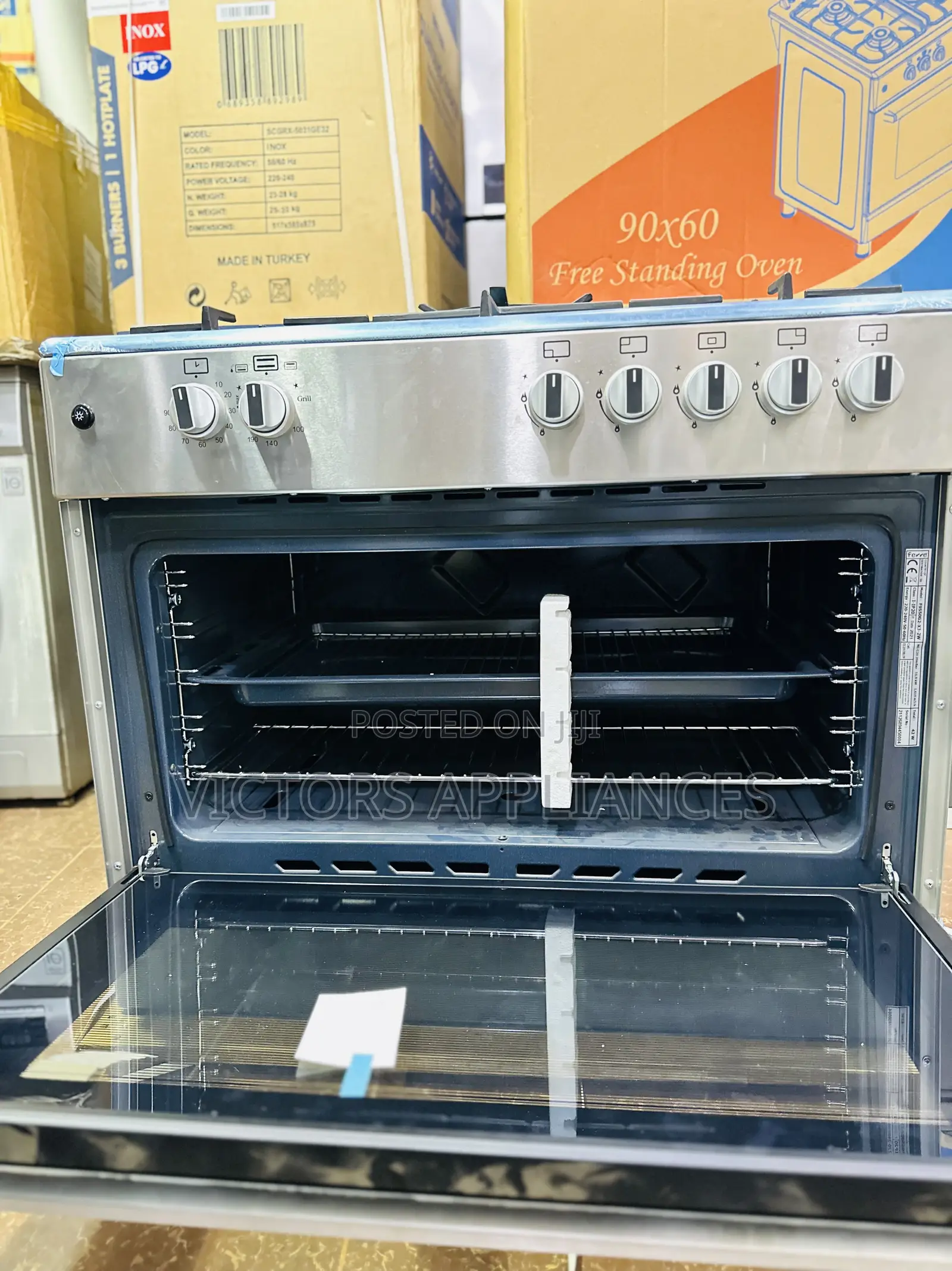 Ferre 5 Burner 90x60cm Gas Cooker England Make