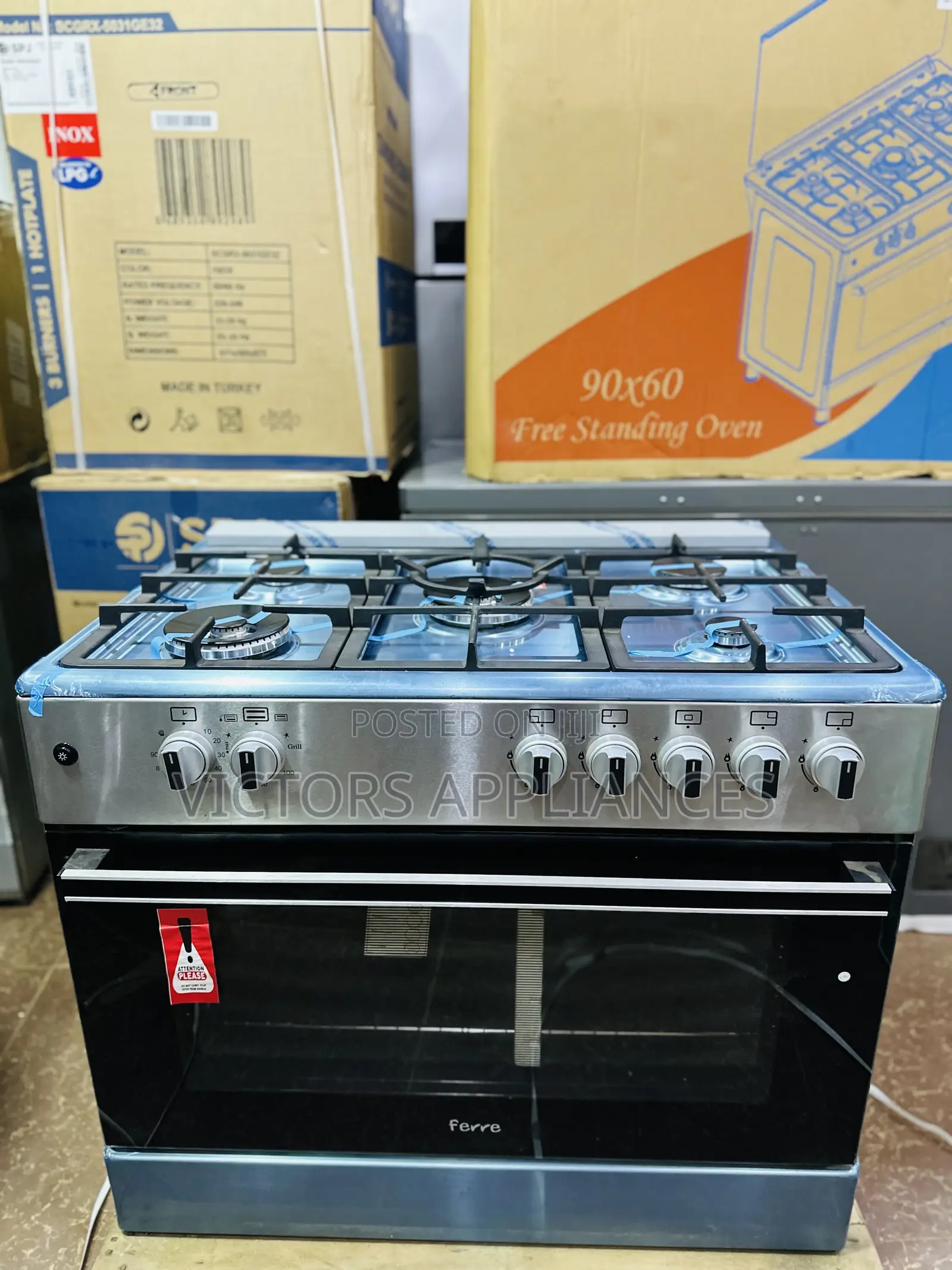 Ferre High Quality Cooker Full Gas 90x60cm