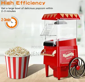 Retro Popcorn Machine With Cart