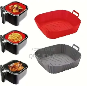 2 Pack of Squre Air Fryer Silicone Liners