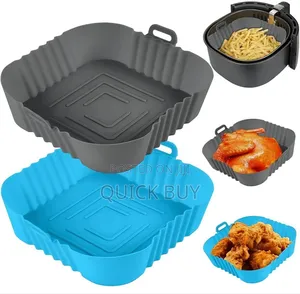 2 Pack of Squre Air Fryer Silicone Liners