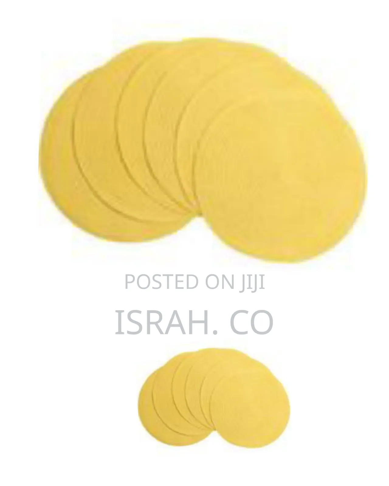6-Piece Set of Round Woven Placemats - Multicolor