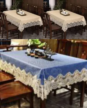 Decorative Tablecloth With Elegant Lace Border