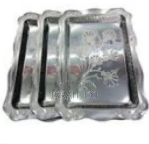 3 Stainless Steel Trays