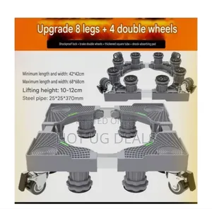 Original Strong Fridge Stand Movable Mount Base - Grey