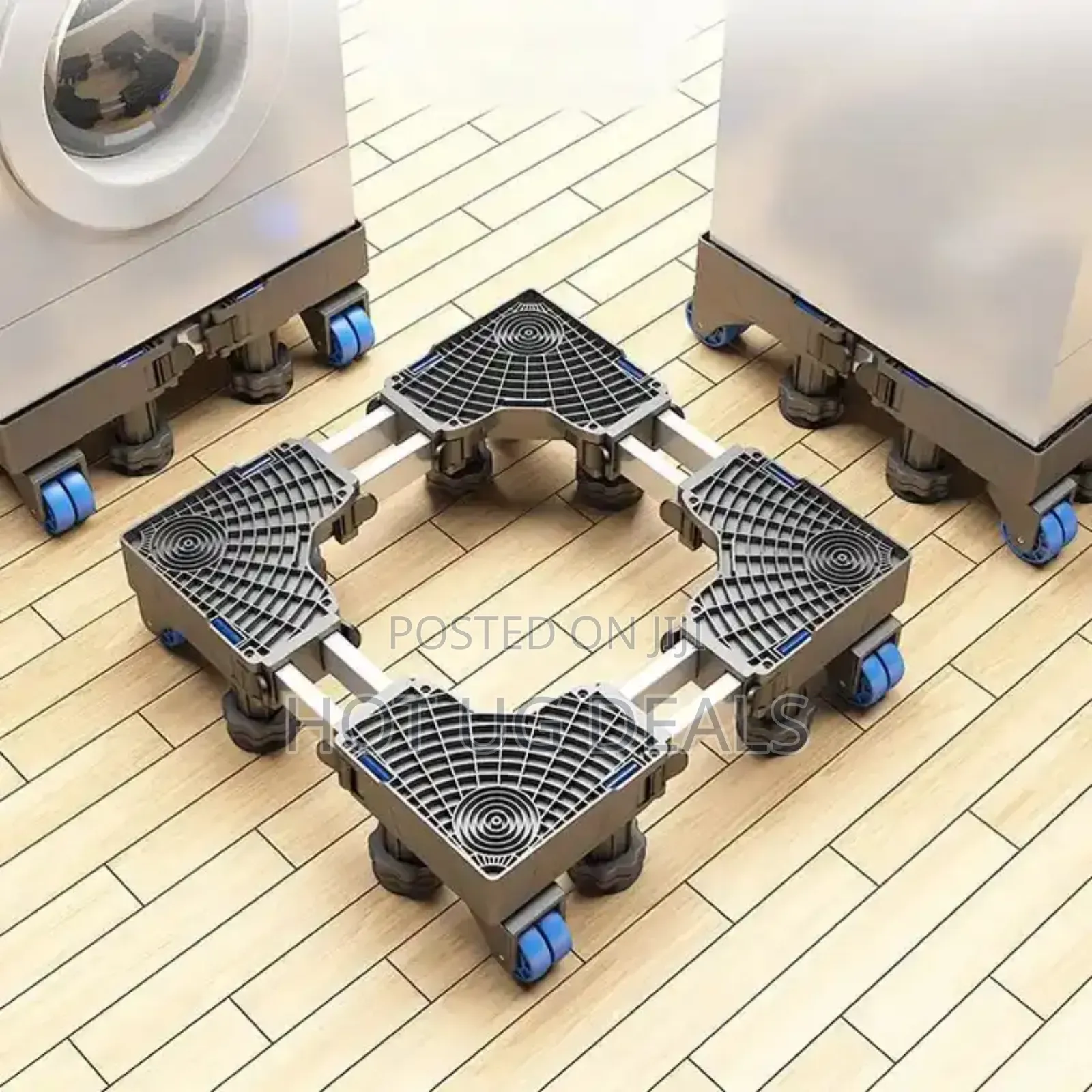 Adjustable Washing Machine & Fridge Base – Shockproof Roller Stand