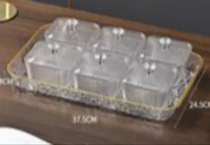 Luxurious 6-Compartment Decorative Serving Set