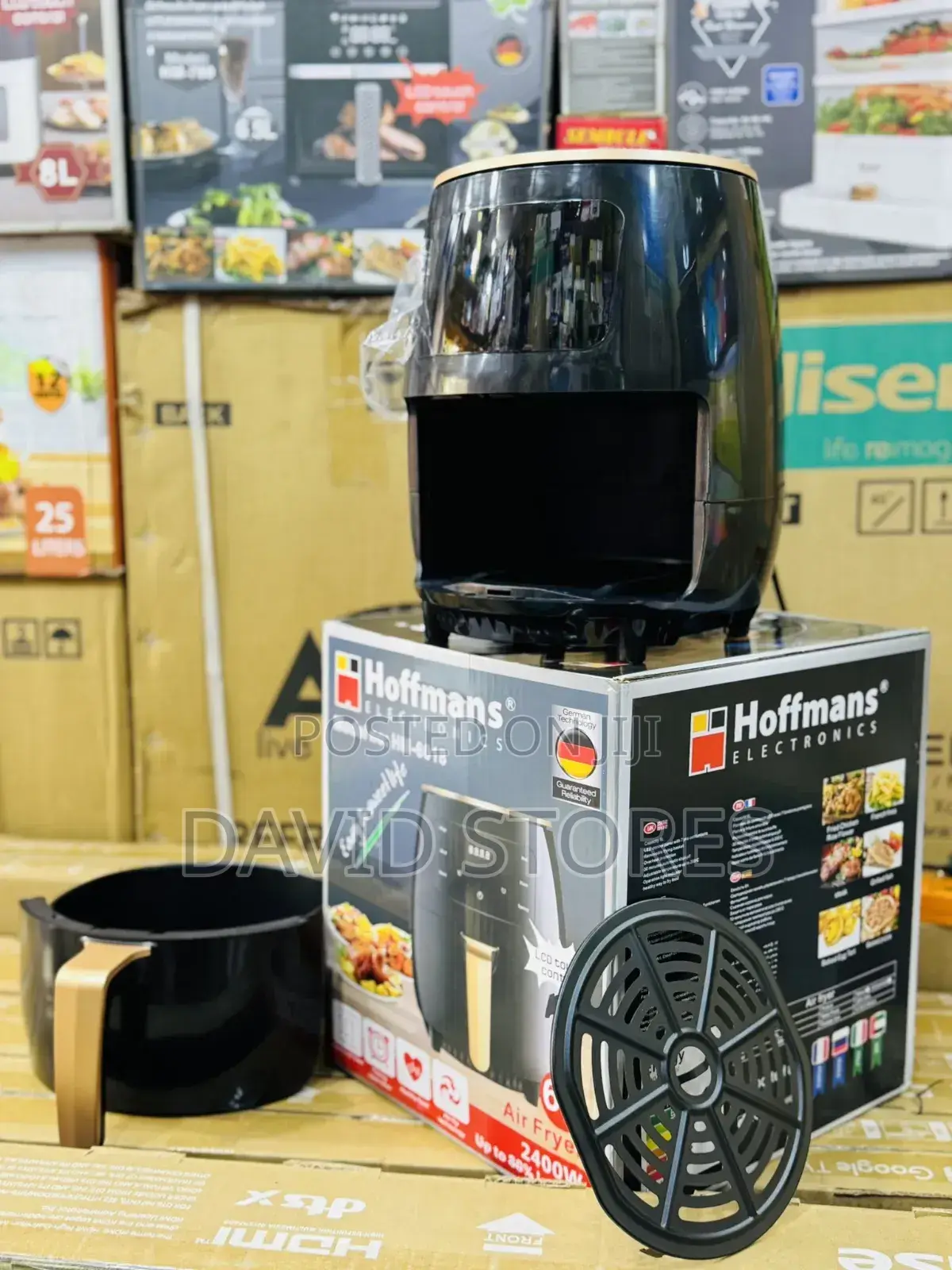 Hoffmans 6l Digital Air Fryer – Black – Touch/Digital Controls