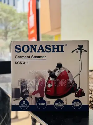 Sonashi Sgs‐311 Garment Steamer – 1800w – Red/Black/Silver