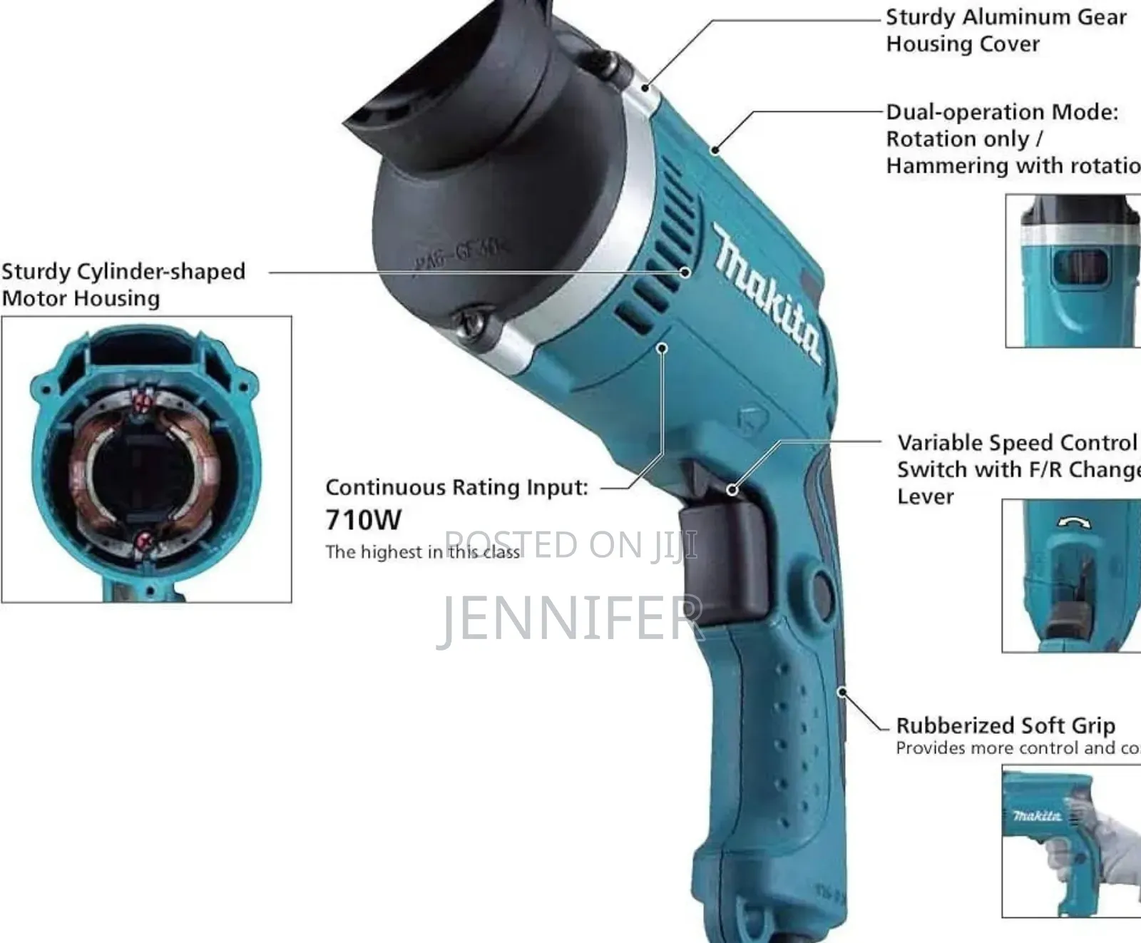 Makita Hp1630 16mm (5/8") Hammer Drill