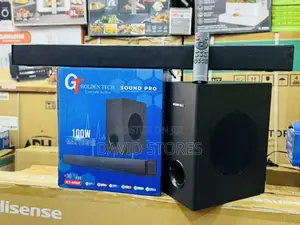 Golden Tech Gt‐4404 / 100w Sound Bar – 2.1 Channel – Black
