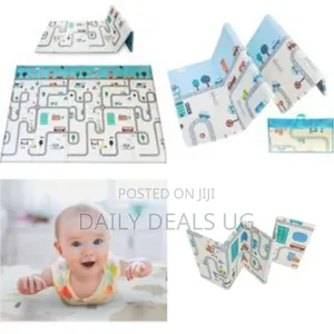 Foldable and Portable Baby/Toddler Play Mat With Interactive Roadway