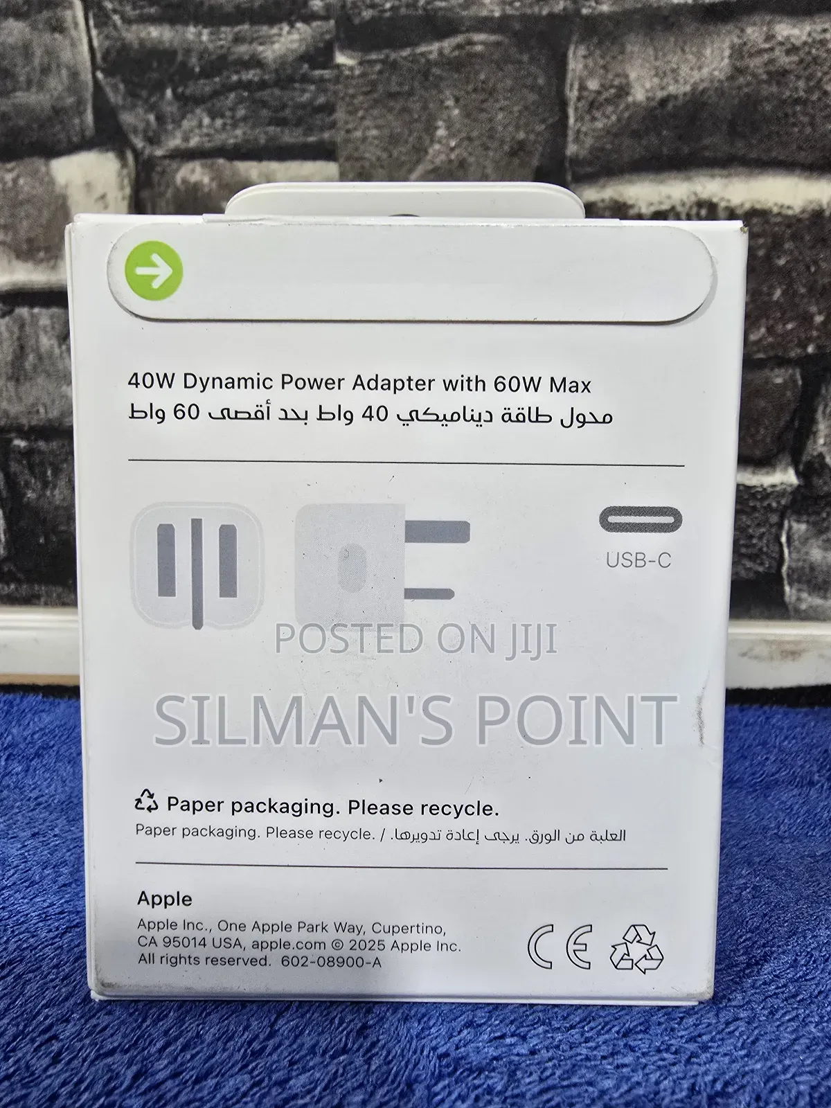 Apple 40w Adapter With 60w Max Available
