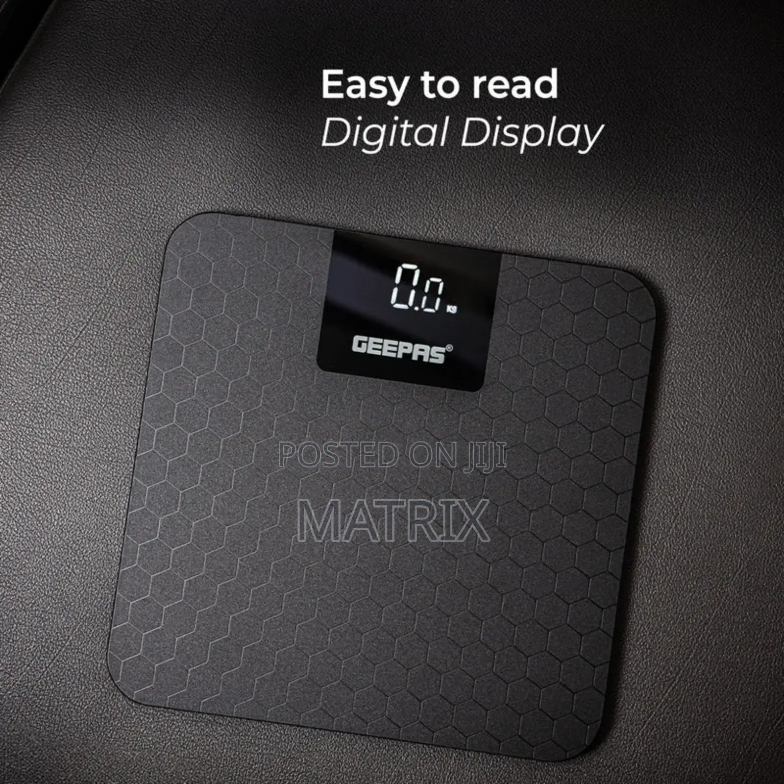 Geepas Digital Body Weighing Scale | High Precision Sensor System