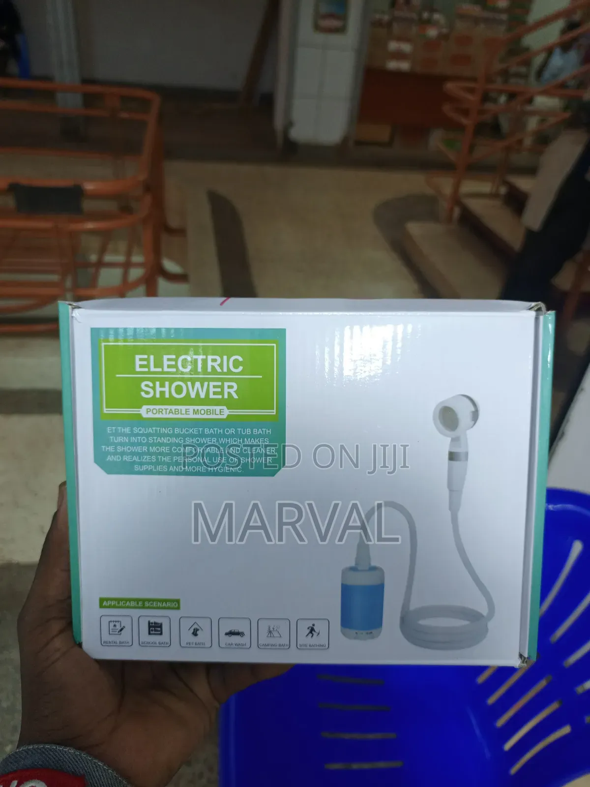 Portable Electric Shower System.