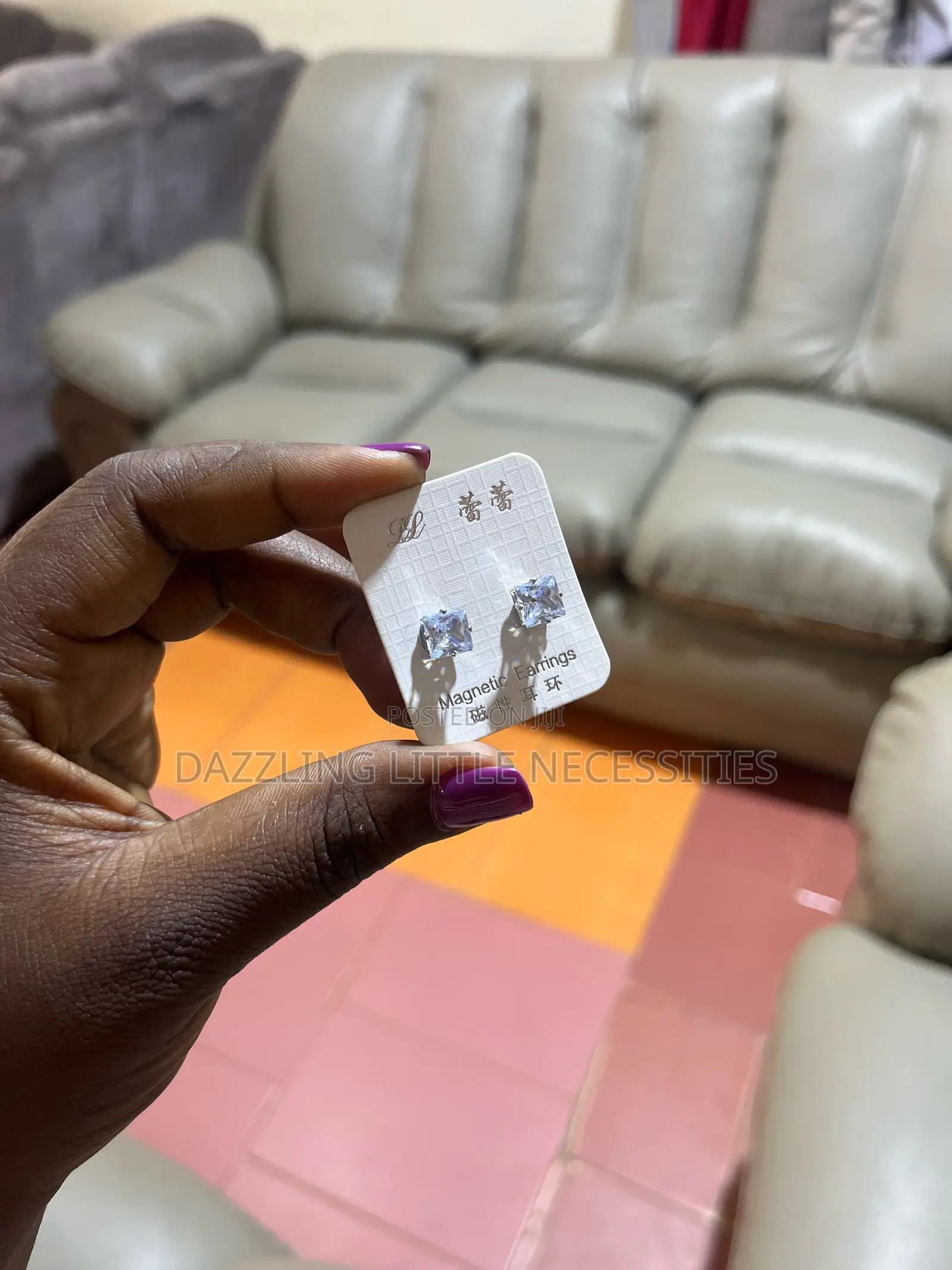 Classy Magnetic Studs Unisex - Silver
