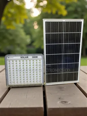 Heavy-Duty 300w Solar Flood Light for Outdoor Use