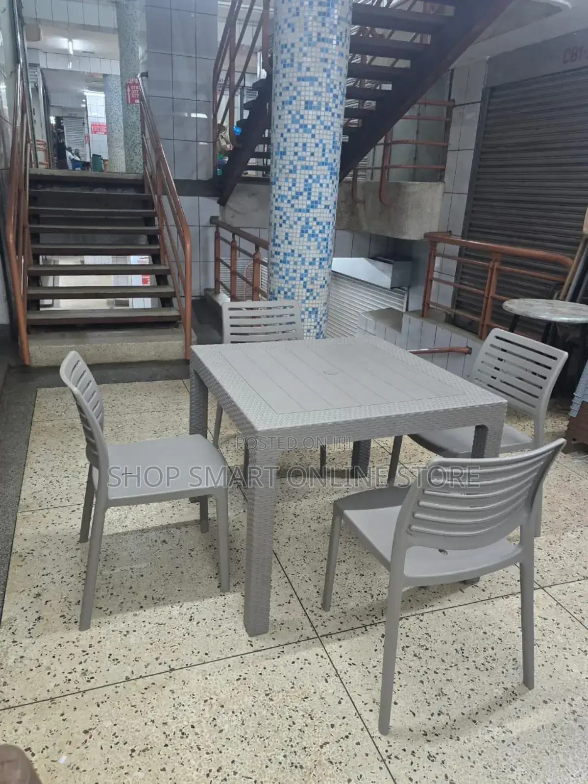 Garden Plastic Table and Chairs Set Brand New
