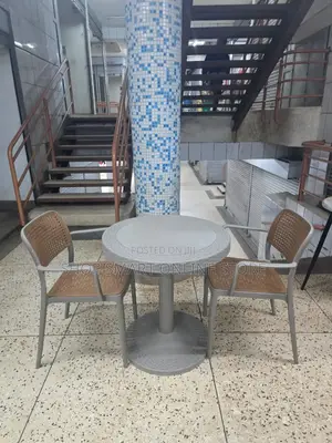 Luxury Plastic Table and 2 Chairs