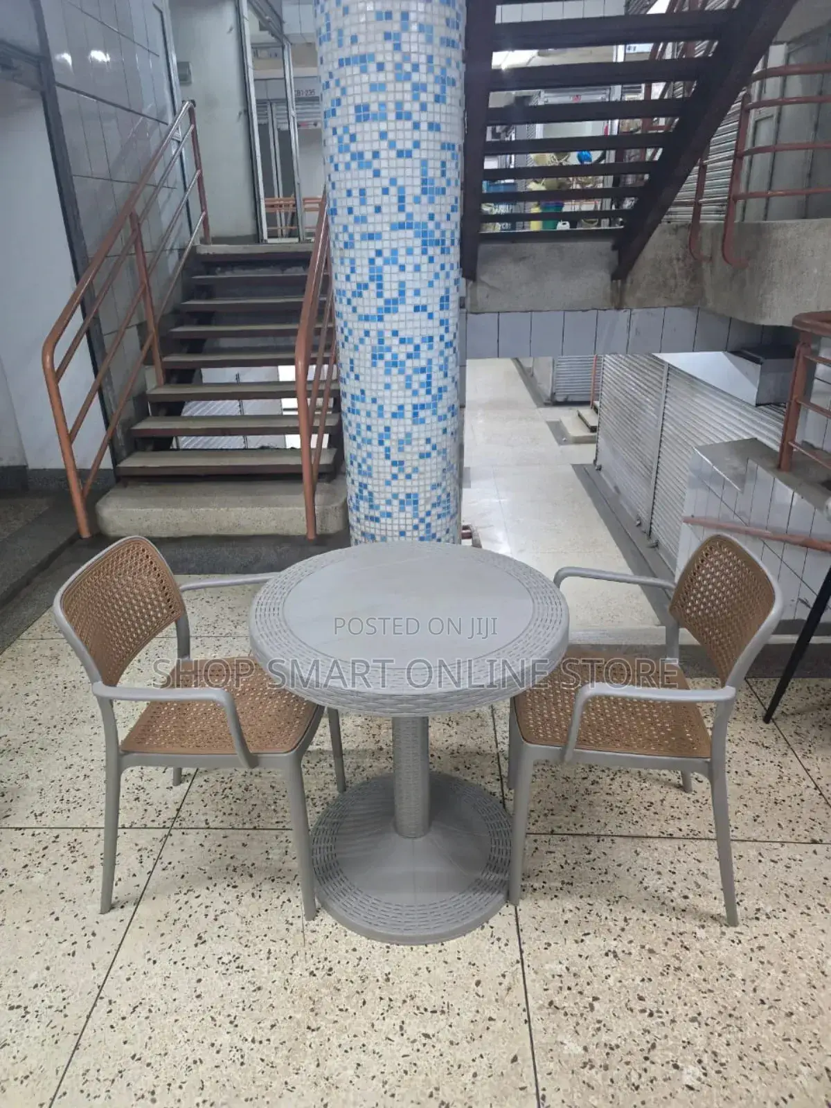 Luxury Plastic Table and 2 Chairs
