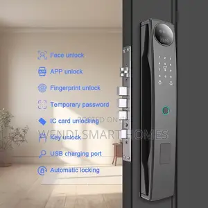 Tuya 8 in 1 Smart Door Lock-3d Face Recognition, Camera, Biometric