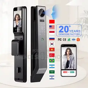 Tuya Camera Smart Door Lock 8 in 1, Automatic Biometric App Key Lock