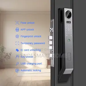 Tuya Camera Smart Door Lock 8 in 1, Automatic Biometric App Key Lock