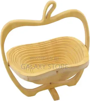 Foldable Basket Fruit Holder Bamboo